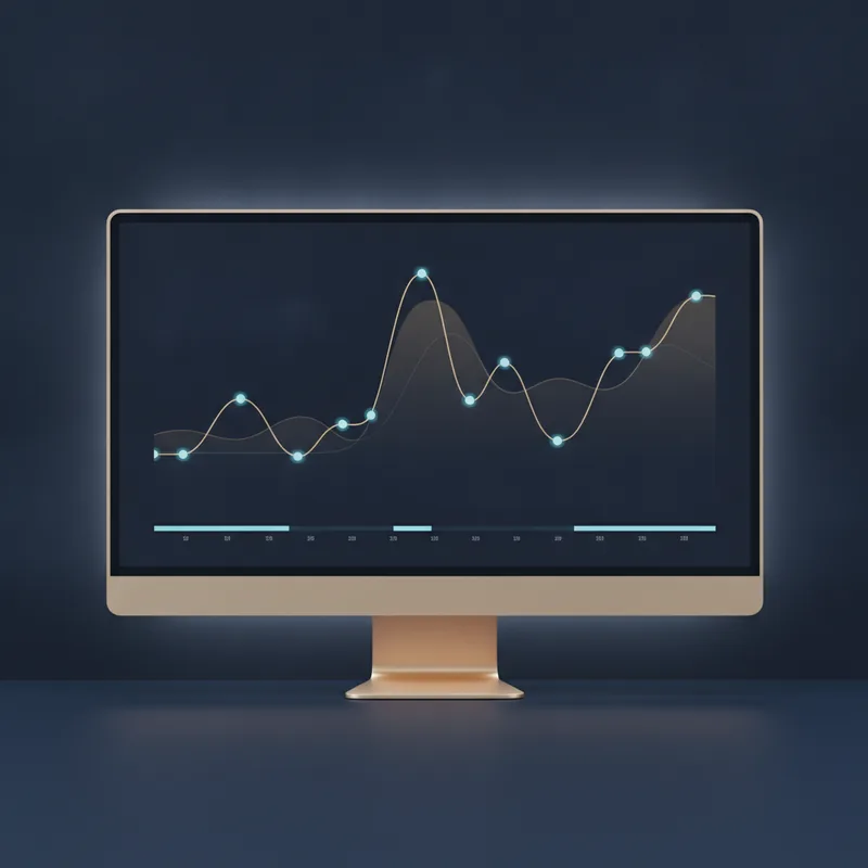 KI-gestütztes Marktsignal-Dashboard mit Live-Trendchart und Konfidenzwerten